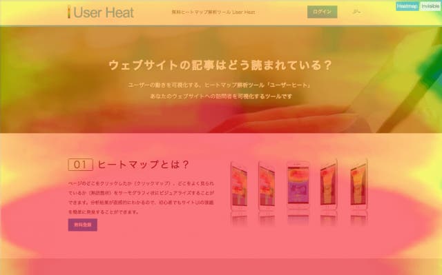 User Heat熟読エリアイメージ