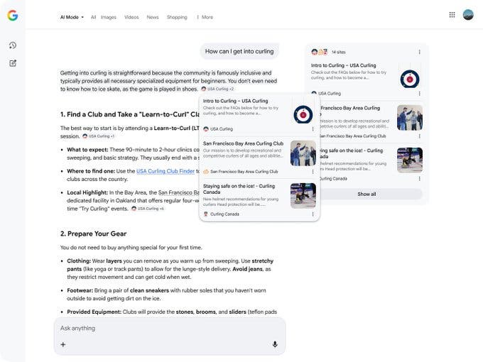 AI Overviewsの表示例
