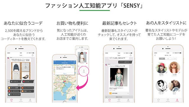 ファッション人工知能アプリ「SENSY」