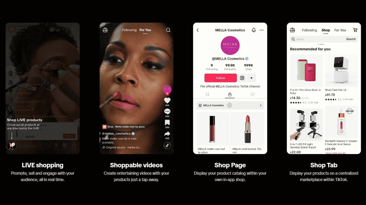 TikTok Shopの販売機能の種類