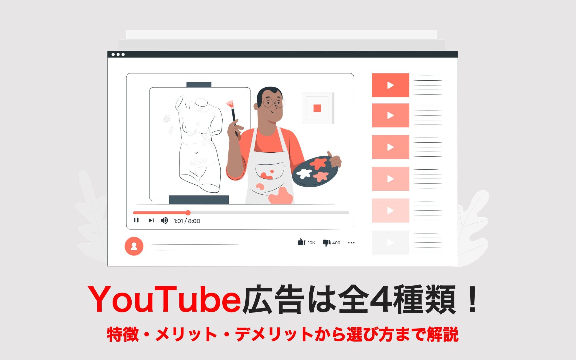 YouTube広告は全4種類！　特徴・メリット・デメリットから選び方まで解説